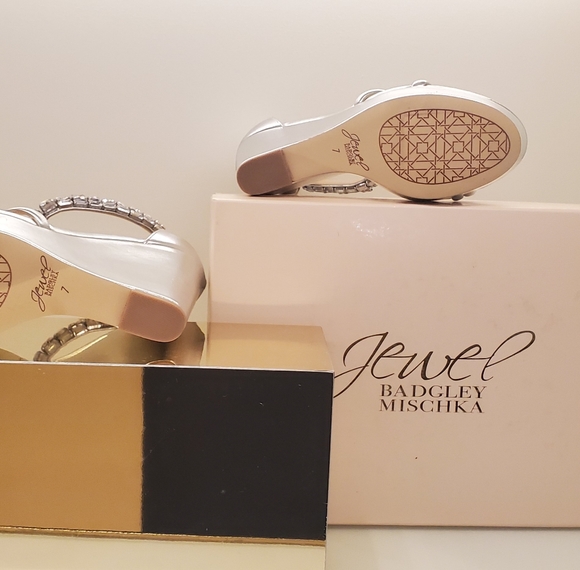 Badgley Mischka Jewel silver Kathleen rhinestone - Picture 6 of 9